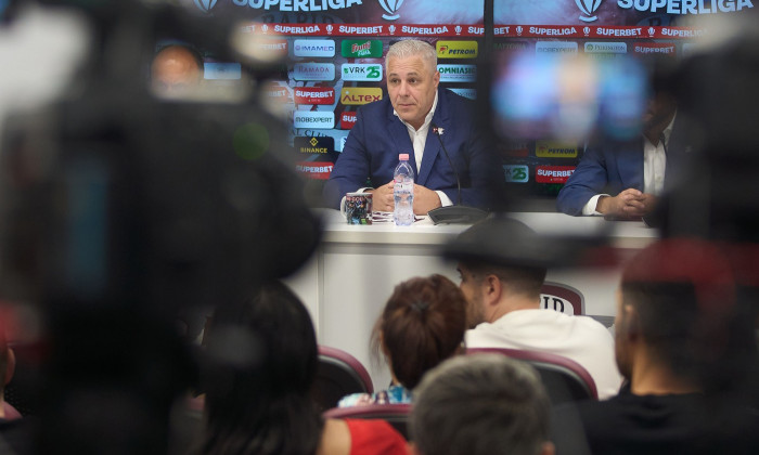 Marius Sumudica, the new coach of Rapid Bucharest, Bucharest, Romania - 21 Aug 2024