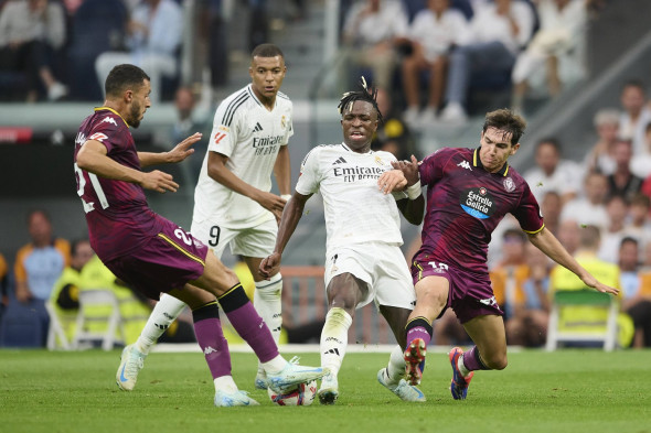 LaLiga EA Sports, Real Madrid v Real Valladolid MADRID, SPAIN - AUGUST 26: Kylian Mbappe centre-forward of Real Madrid c