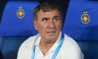 Bucharest, Romania. 9th Aug, 2024: Gheorghe Hagi (R), head coach of Farul Constanta, during the football match between FCSB and FCV Farul Constanta in the 5th round of Superliga, the first league of the Romanian 2024-2025 football championship, at the Ste