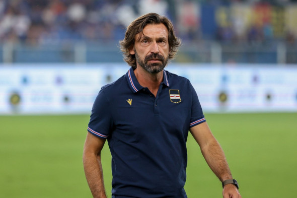 Serie B, Day 2, Genova, Stadio Ferraris, 24-08-2024, Sampdoria - Reggiana, in the photo: mister Andrea Pirlo during UC Sampdoria vs AC Reggiana, Italian soccer Serie B match in Genoa, Italy, August 24 2024