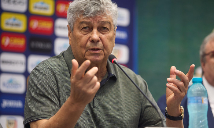 Bucharest, Romania. 6th Aug, 2024: Mircea Lucescu, the new coach of the Romanian National Football Team, is presented during a press conference by the Romanian Football Federation. Credit: Lucian Alecu/Alamy Live News