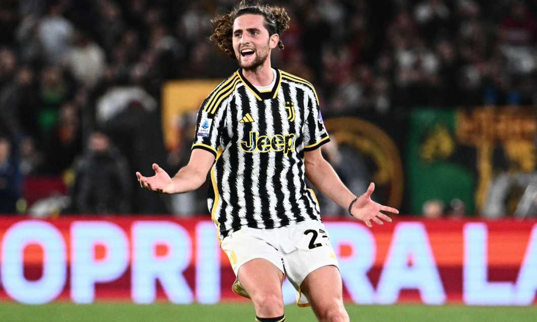 Adrien Rabiot of Juventus FC gestures during the Serie A match between AS Roma and Juventus FC at Stadio Olimpico Rome Italy on 05 May 2024. Photo by