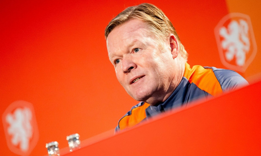 ZEIST - 03/09/2024, National coach Ronald Koeman during a press conference of the Dutch national team at the KNVB Campus on September 3, 2024 in Zeist, Netherlands. The Dutch national team is preparing for the UEFA Nations League match against Bosnia and