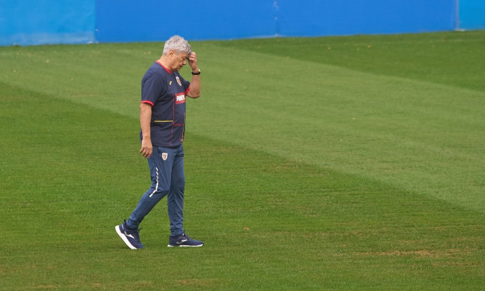 Head coach Mircea Lucescu, first official training, Romanian National Football Team, Bucharest, Romania - 01 Sep 2024