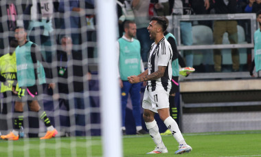 Nico Gonzalez (Juventus FC) celebrates during Juventus FC vs PSV Eindhoven, UEFA Champions League football match in Turi