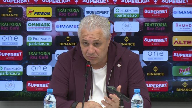 Marius Șumudică și-a continuat ”tirada” la conferință și a trecut la acuzații, după Rapid - ”U” Cluj 0-2