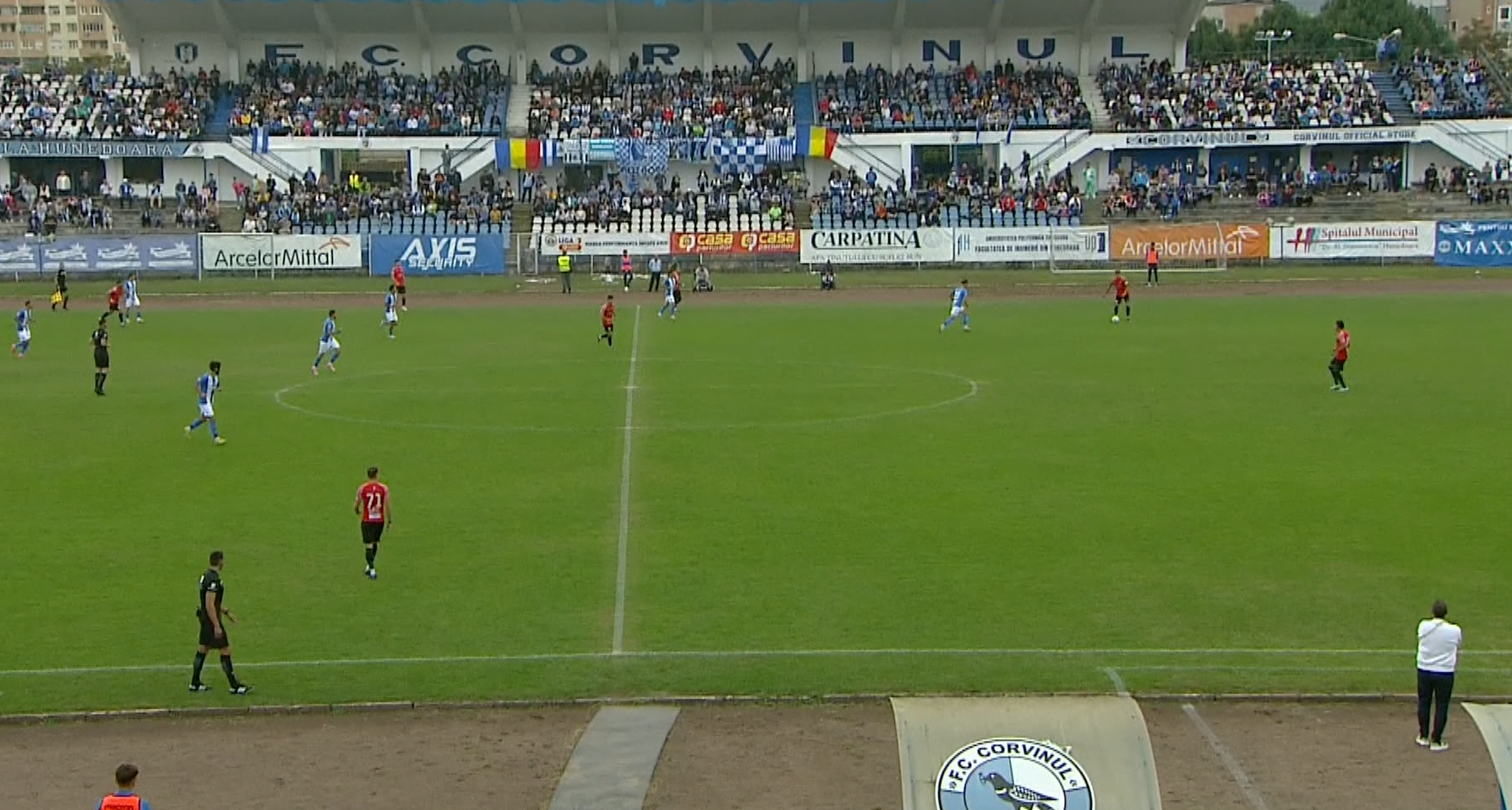 Corvinul Hunedoara - Șelimbăr 1-0, ACUM, pe Digi Sport 1. Manolache a deschis scorul