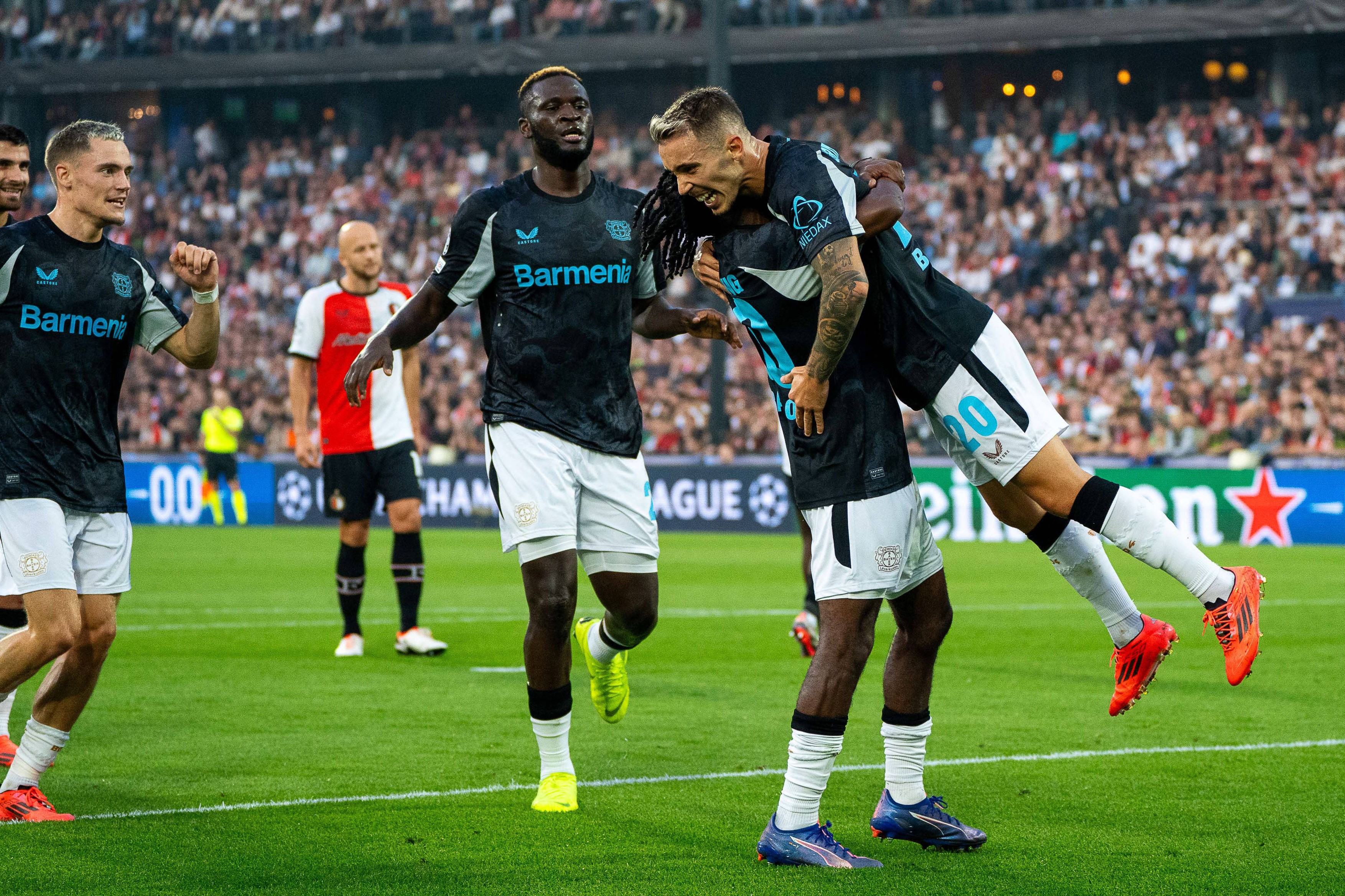 Feyenoord - Bayer Leverkusen 0-4. ”Farmaciștii” au ”demolat” vicecampioana Olandei în prima etapă din UCL