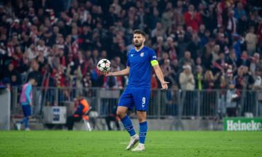 Bruno Petkovic (GNK Dinamo, #09) aergert sich ueber ein Gegentor, GER, FC Bayern Muenchen vs. GNK Dinamo Zagreb, Fussball, Champions League, 1. Spieltag, Spielzeit 2024/2025, 17.09.2024Foto: Eibner-Pressefoto/Michael Memmler