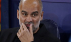 Manchester, England, 18th September 2024. Josep Guardiola coach of Manchester City during the UEFA Champions League matc