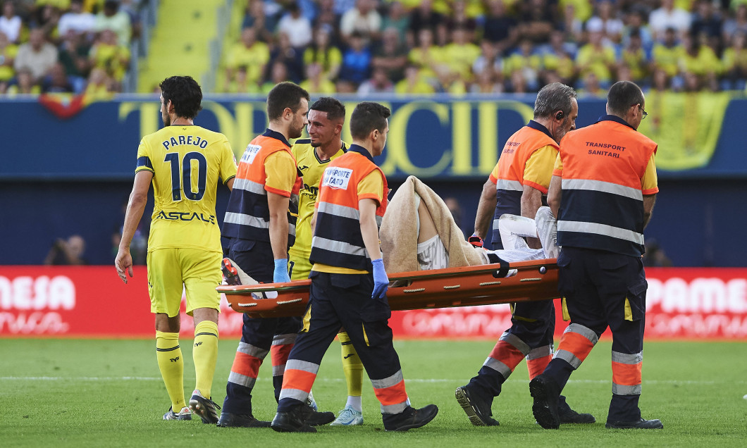 Marc Andre Ter Stegen FC Barcelona, Barca is injured during the LaLiga match between Villarreal CF and FC Barcelona at L