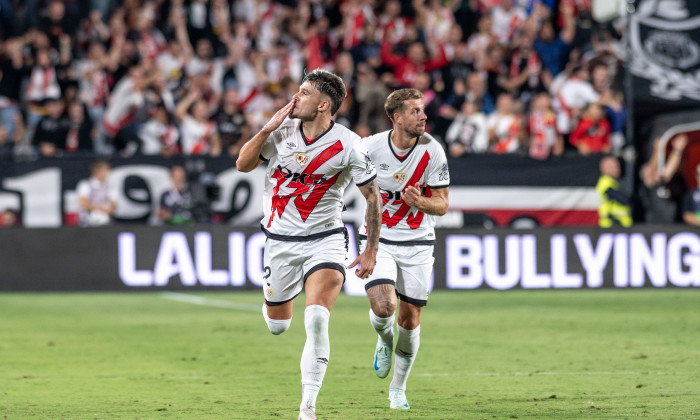 Spanish mens soccer match RAYO VALLECANO (1) - ATLETICO DE MADRID (1) 2024/09/23