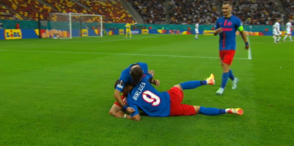 FCSB - RFS 2-1, ACUM, pe Digi Sport 1. Repriză de foc pe Arena Națională! Ștefănescu și Bîrligea, pe lista marcatorilor