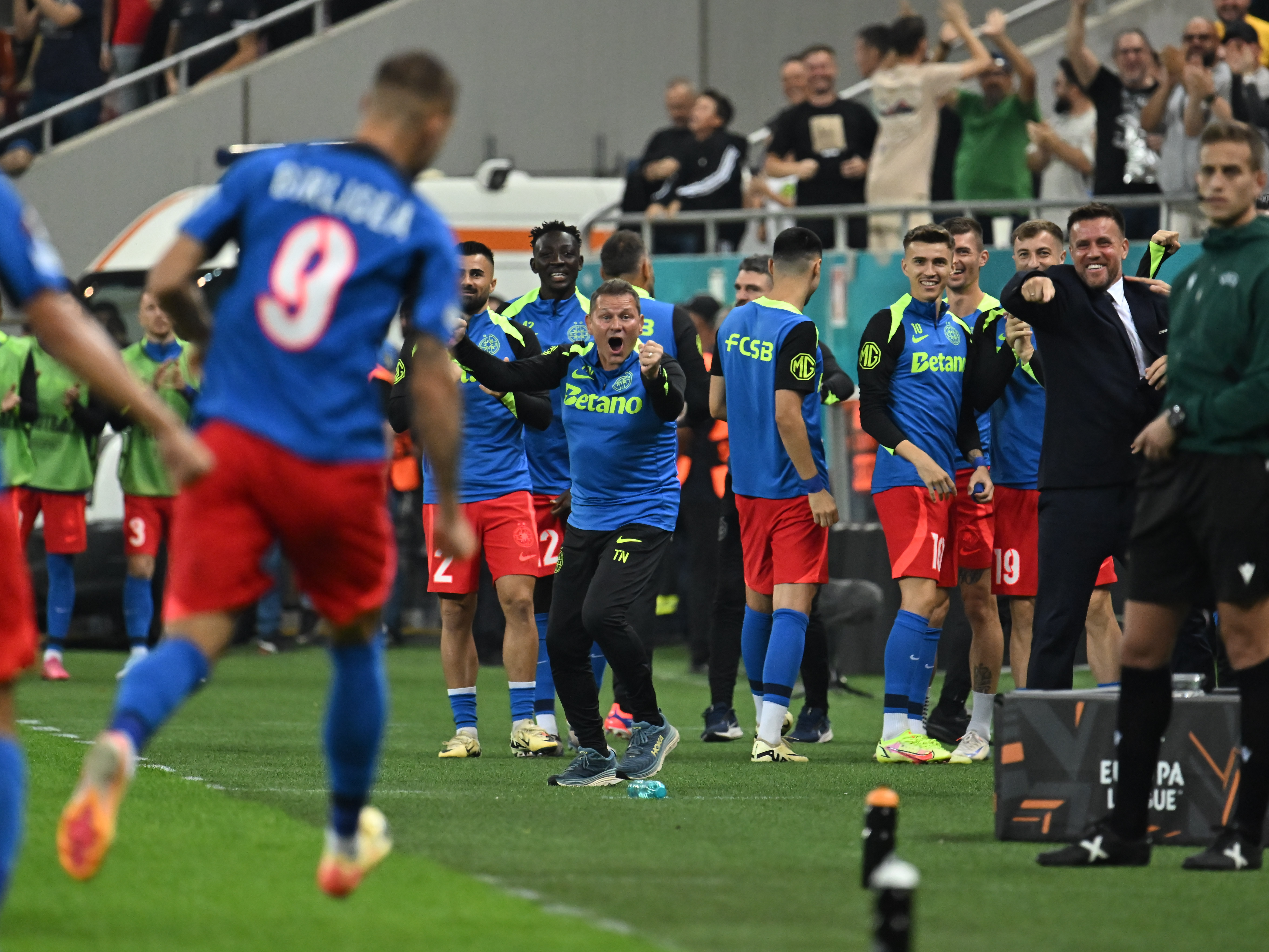 UEFA a postat un mesaj de TREI cuvinte, după FCSB - RFS 4-1