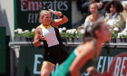 Roland Garros, Paris, France. 4th June, 2024. 2024 French Open Tennis tournament, Day 10; Diana Shnaider (RUS) and Emma Navarro (USA) in their match with Cristina Bucsa (ESP) and Monica Niculescu (ROU) Credit: Action Plus Sports/Alamy Live News