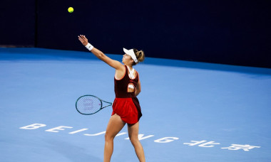 BEIJING, CHINA - SEPTEMBER 26: Jaqueline Cristian of Romania competes in the Women s Singles Round of 128 match against