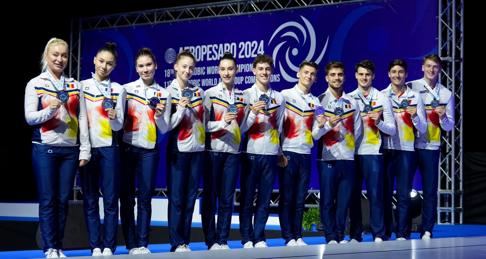 România, două medalii de argint la Campionatele Mondiale de gimnastică aerobică din Italia