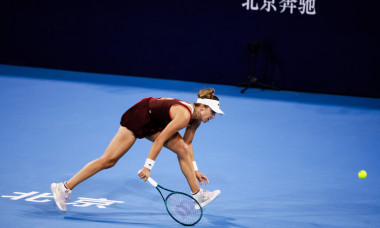 BEIJING, CHINA - SEPTEMBER 26: Jaqueline Cristian of Romania competes in the Women s Singles Round of 128 match against