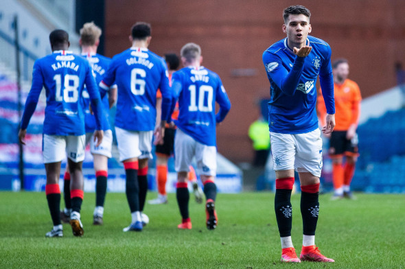 Rangers v Dundee United, Scottish Premiership, Football, Ibrox Stadium, Glasgow, Scotland, UK - 21 Feb 2021