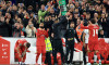 Liverpool, England, 25th September 2024. Liverpool s Federico Chiesa is substituted off for teammate Mohamed Salah durin