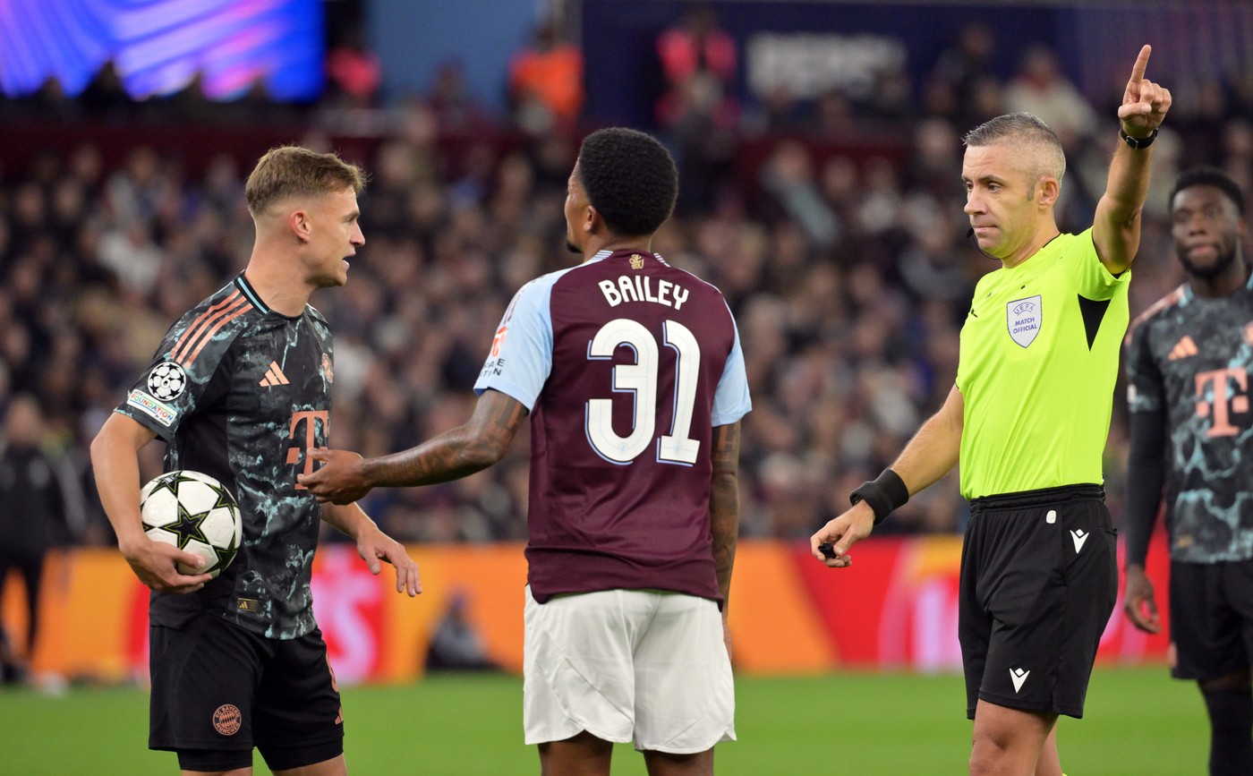 Aston Villa - Bayern 1-0. Meciul arbitrat de o brigadă din România s-a sfârșit cu o mare surpriză