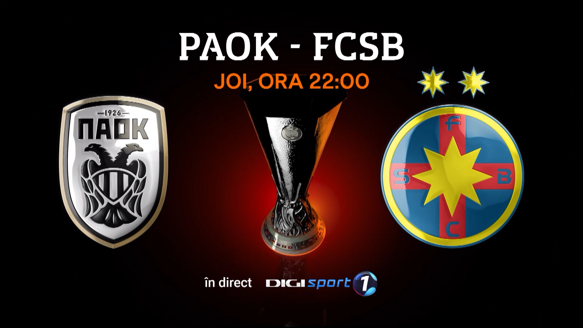 PAOK - FCSB | LIVE VIDEO, 22:00, DGS 1. Al patrulea duel direct. Predicția britanicilor + Gigi Becali: ”ADN de echipă mare”