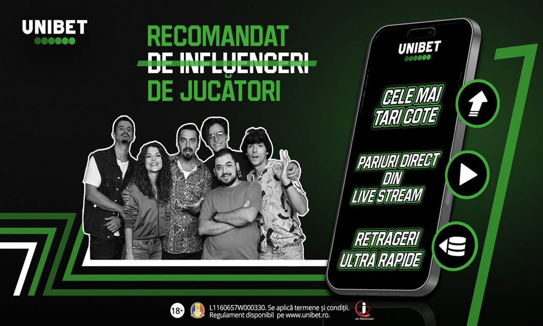 (P) Peste 1.000 de premii în noua campanie Unibet, inclusiv 8 experiențe de până la 50.000 RON fiecare