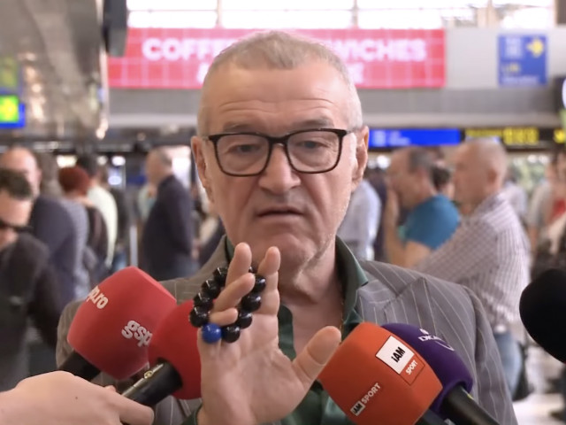 Întrebat despre neconvocarea lui Daniel Bîrligea la echipa națională, Gigi Becali a început show-ul la aeroport