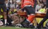 Dani Carvajal (Real Madrid CF) lies injured on the pitch during the LaLiga match between Real Madrid and Villarreal CF a