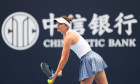 BEIJING, CHINA - SEPTEMBER 26: Irina Camelia Begu of Romania competes in the Women s Singles Round of 128 match against