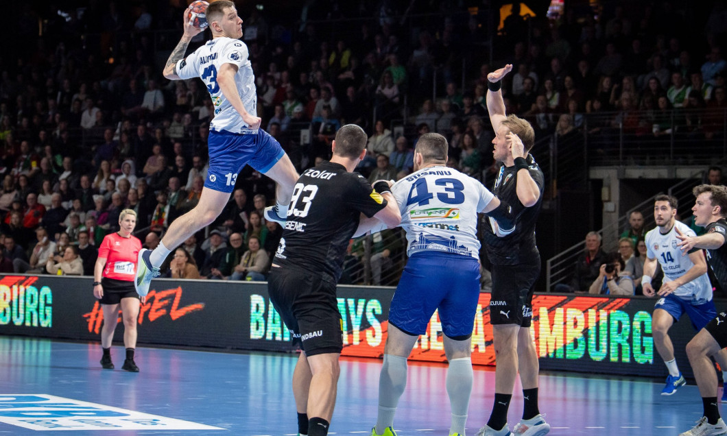 EHF European League, Füchse Berlin vs CSM Constanta. Berlin, 05.03.2024 Mikalai Aliokhin (CSM Constanta, 13) EHF Europea