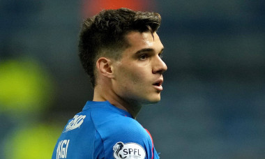 Ianis Hagi of Rangers in action during the William Hill SPFL match between Rangers FC and St Johnstone FC at the Ibrox S