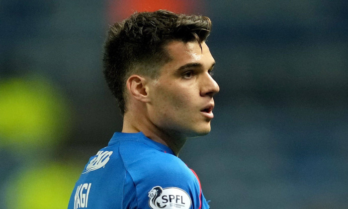 Ianis Hagi of Rangers in action during the William Hill SPFL match between Rangers FC and St Johnstone FC at the Ibrox S