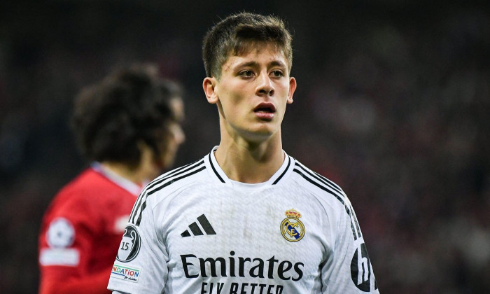 Paris, France. 02nd Oct, 2024. Real Madrid's midfielder Arda Guler looks on during the UEFA Champions League football match between LOSC Lille and Real Madrid CF at the Pierre Mauroy Stadium in Lille on October 2, 2024. Photo by Firas Abdullah/ABACAPRESS.