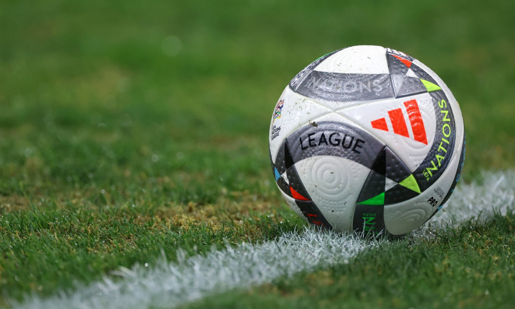 Budapest, Hungary, 9th September 2024. An Adidas Labda Official UEFA Nations League matchball during the UEFA Nations Le