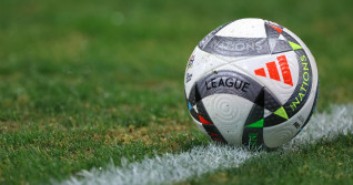 Budapest, Hungary, 9th September 2024. An Adidas Labda Official UEFA Nations League matchball during the UEFA Nations Le