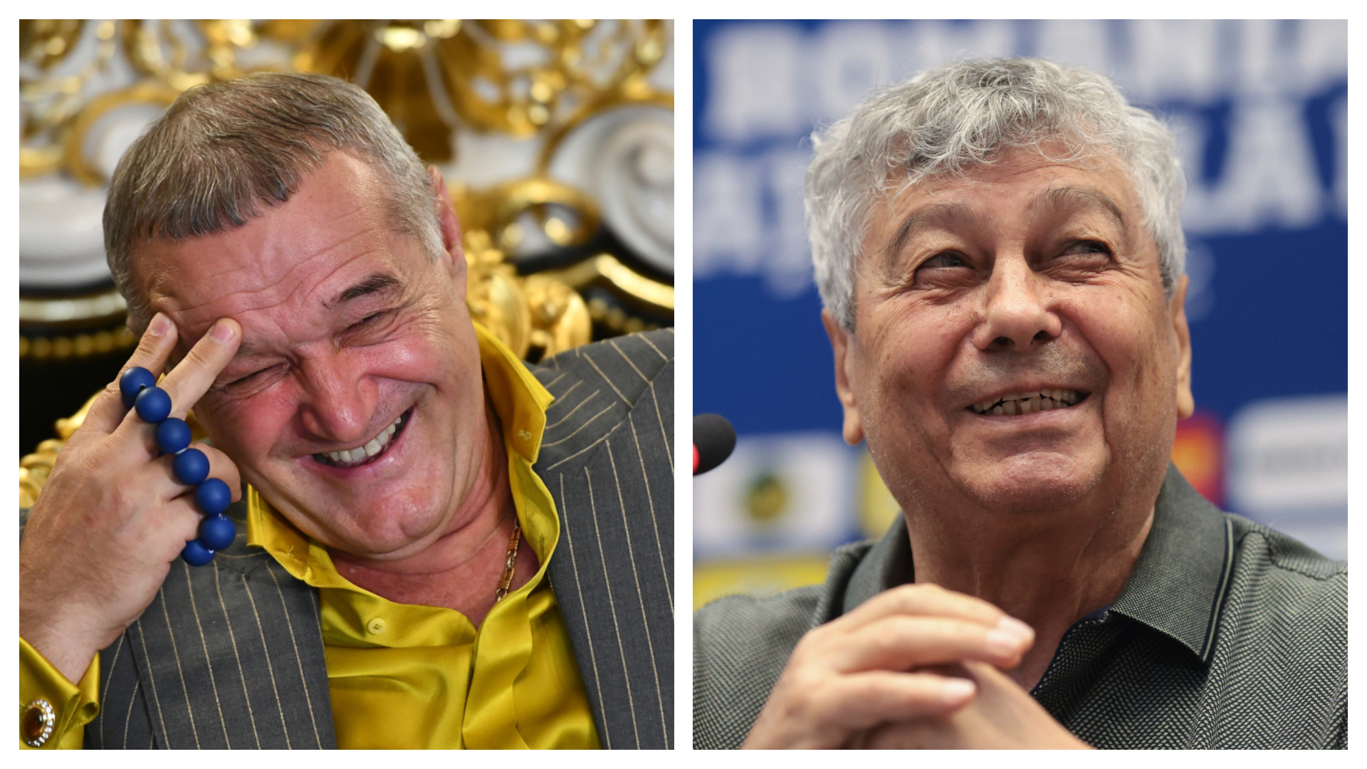 Gigi Becali și-a dat seama cum i-a spus lui Mircea Lucescu, apoi s-a corectat și a început să râdă