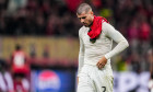 LEVERKUSEN, GERMANY - OCTOBER 1: Alvaro Morata of AC Milan looks dejected after the UEFA Champions League 2024/25 League Phase MD2 match between Bayer 04 Leverkusen and AC Milan at BayArena on October 1, 2024 in Leverkusen, Germany. (Photo by Rene Nijhuis