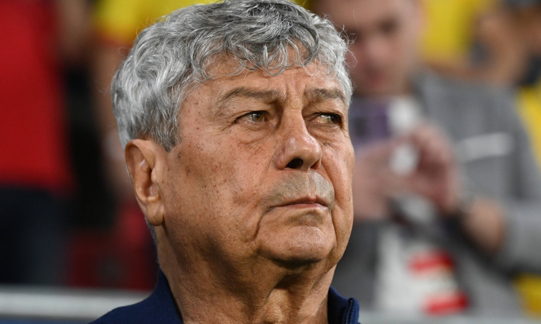 Mircea Lucescu la meciul de fotbal dintre Romania si Lituania, contand pentru Liga Natiunilor, desfasurat pe Stadionul S