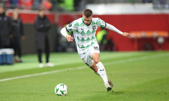 Heidenheim, Deutschland 03. Oktober 2024: UEFA Conference League - 2024/2025 - 1.FC Heidenheim vs. NK Olimpija Ljubljana Im Bild: Raul Florucz (NK Olympia Ljubljana)