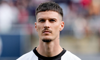 Bologna, Italy. 06th Oct, 2024. Dennis Man of Parma Calcio 1903 looks on during the Serie A Enilive match between Bologna FC and Parma Calcio 1903 at Stadio Renato Dall'Ara on October 06, 2024 in Bologna, Italy. Credit: Giuseppe Maffia/Alamy Live News