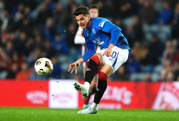 Rangers' Ianis Hagi in action during the William Hill Premiership match at Ibrox Stadium, Glasgow. Picture date: Sunday October 6, 2024.