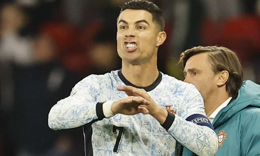 Scotland v Portugal UEFA Nations League Cristiano Ronaldo of Portugal at full time during the UEFA Nations League Group