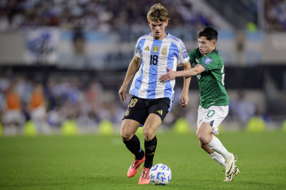 Nico Paz. Argentina vs Bolivia. Eliminatoria Sudamericana Copa del Mundo 2026. 15/10/2024. Fotobaires *** Nico Paz Argen