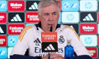 Madrid, Spain. 04th Oct, 2024. Carlo Ancelotti, the head coach of Real Madrid CF speaks during a press conference on the eve of the 2024/2025 La Liga EA Sports week 9 football match between Real Madrid CF and Villarreal CF at Ciudad Real Madrid. Credit: S