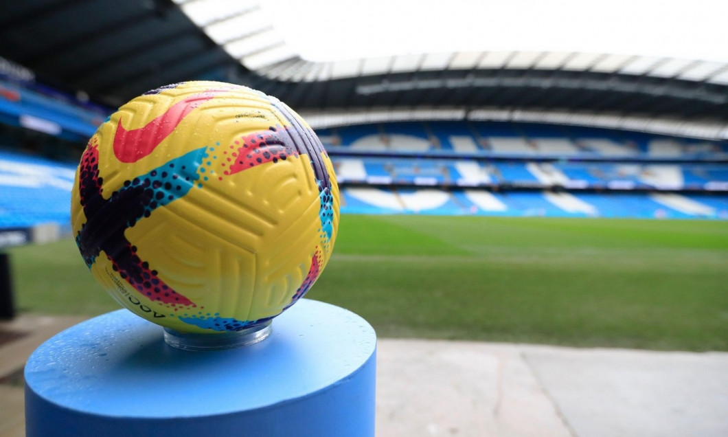 Todays match ball ahead of the Premier League match Manchester City vs Fulham at Etihad Stadium, Manchester, United Kingdom, 5th November 2022(Photo by Conor Molloy/News Images)