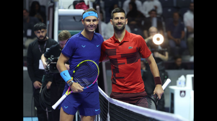 Meciul dintre Novak Djokovic și Rafael Nadal, la Six Kings Slam / Foto: Profimedia