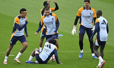 Real Madrid training session ahead of La Liga match against Espanyol