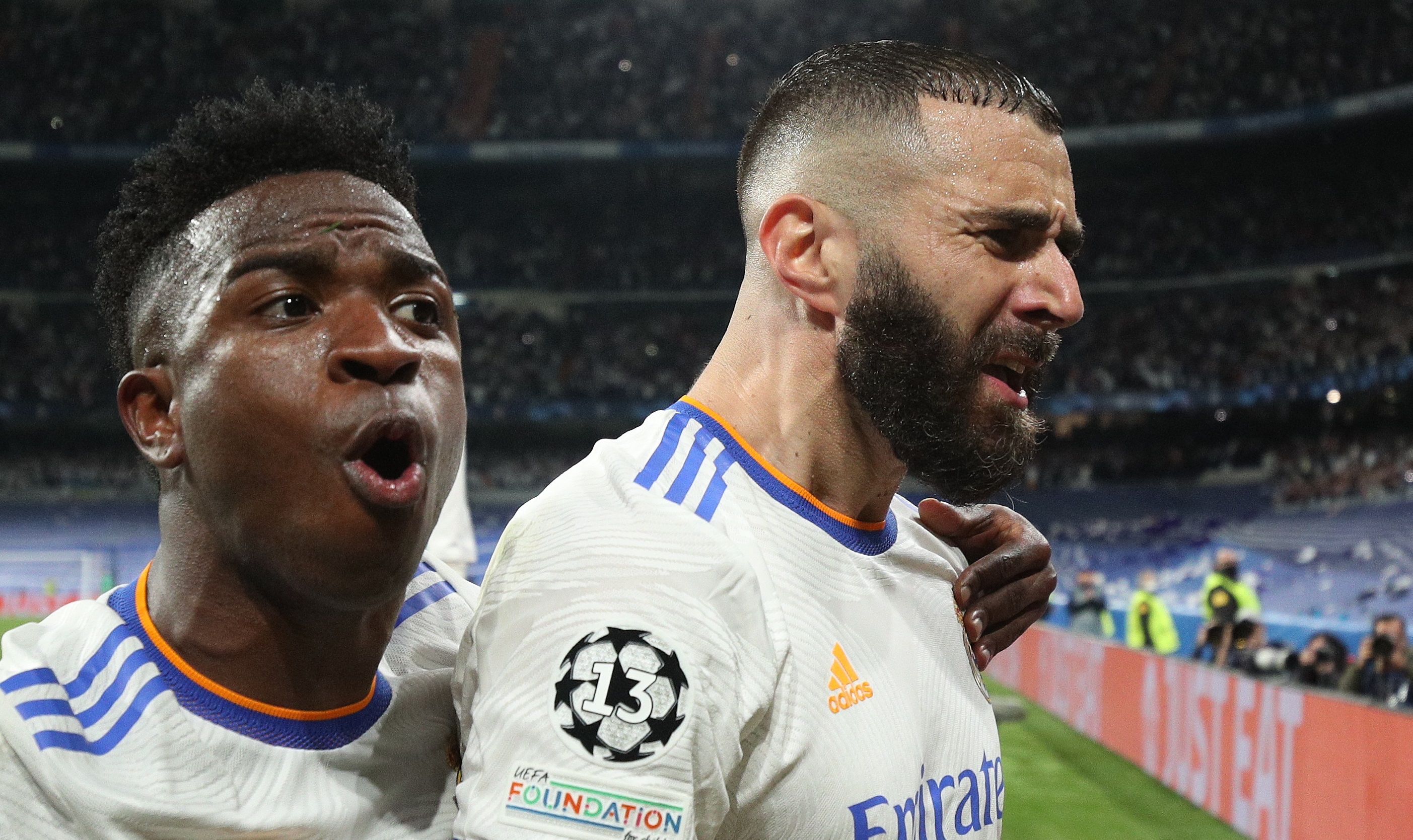 Ce i-a transmis Karim Benzema lui Vinicius, după ce a înscris hattrick-ul în Real Madrid - Borussia Dortmund