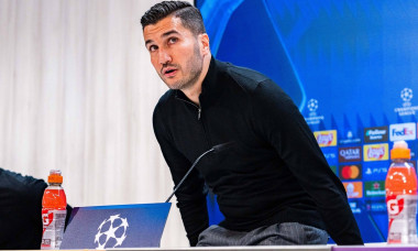 21.10.2024, Pressekonferenz vor Real Madrid vs. Borussia Dortmund, UEFA Champions League, 3. Spieltag Nuri Sahin und Jul